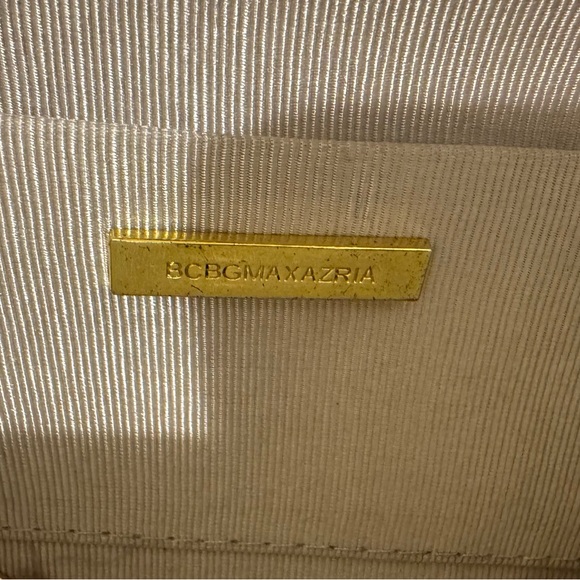BCBGMaxAzria Cream and Gold Clutch - Picture 5 of 5